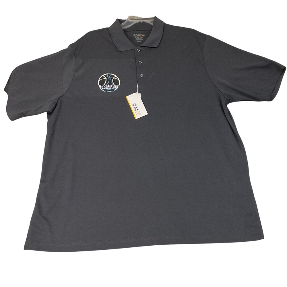 Core 365 Polo Shirt Mens 2XL Carbon Gray NWT Hoop Group Showcase‎ League 88181